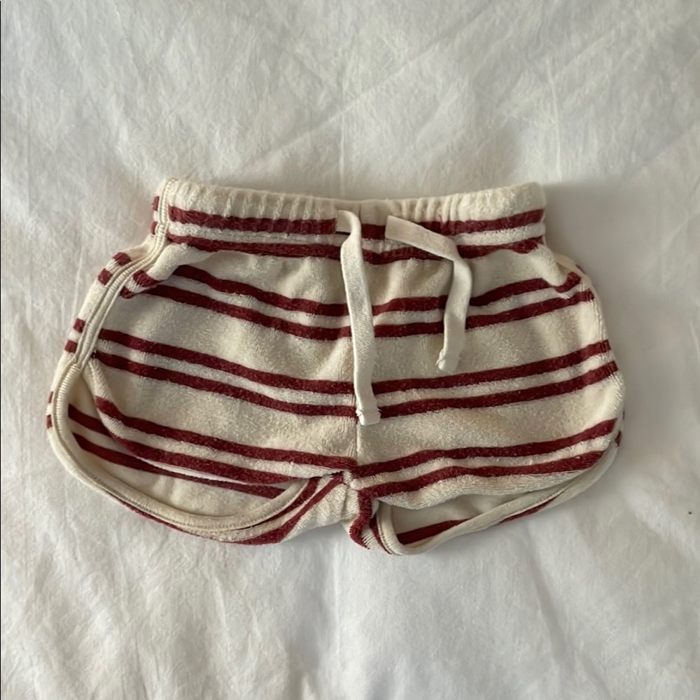 Rylee & Cru terry cloth striped shorts size 3-6 months